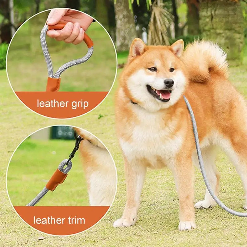Heavy Duty Leather Dog Training Lead