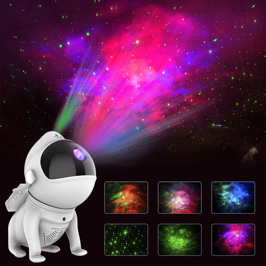 Astronaut Dog Night Light Galaxy Projector