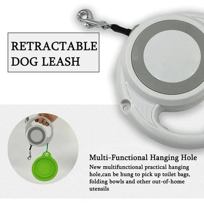 5m Retractable One-Handed Brake Dog Leash