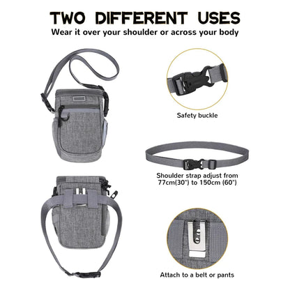 Built-in Poop Bag Dispenser Pet Treat Pouch