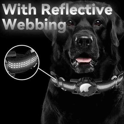 Adjustable Reflective Dog AirTag Collar