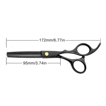 Professional Black Stainless Steel Dog Scissors