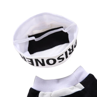 Funny Halloween Prisoner Dog Costume