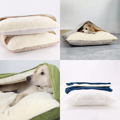 Luxury Plush Dogs Winter Warm Bed
