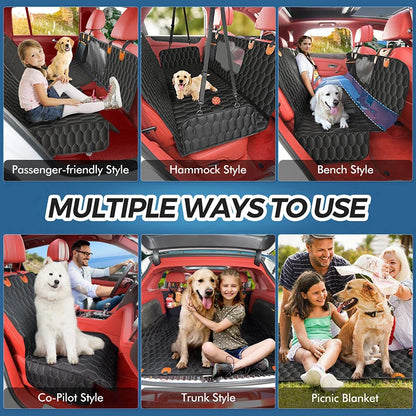 6 in 1 Dog Car Seat Cover