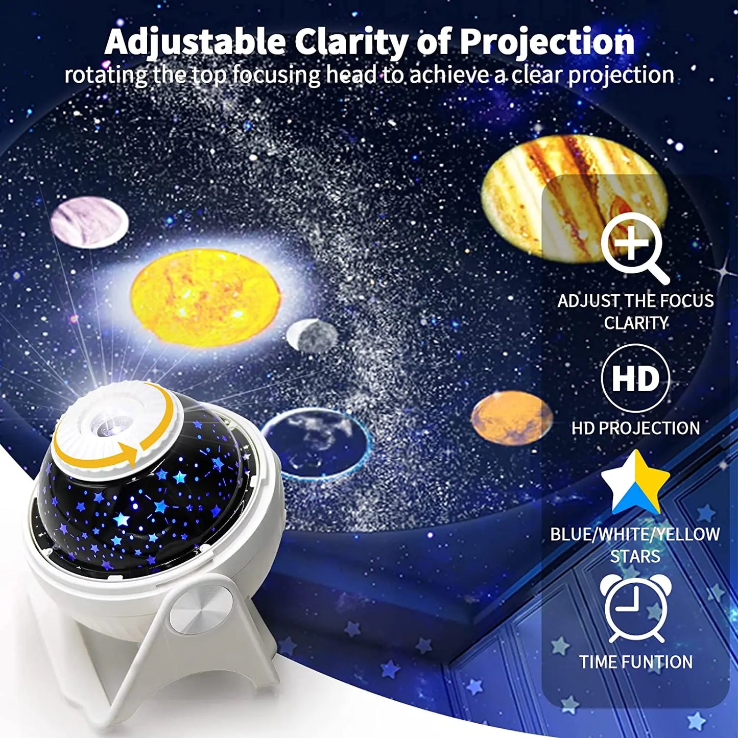 LED Milky Way Planetarium Projector Night Light