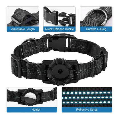 1000D Nylon Heavy Duty Dog AirTag Collar