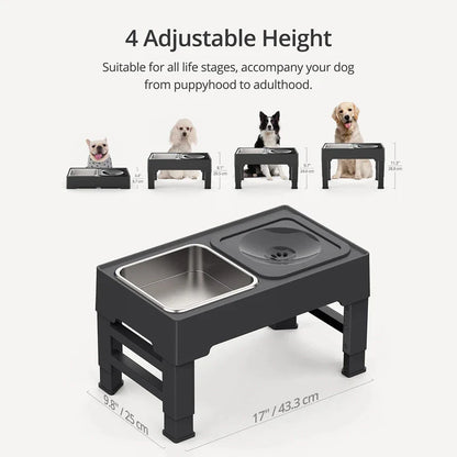 4 Levels Elevated Dog Bowls