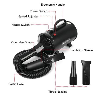 2200W Adjustable Pet Hair Dryer