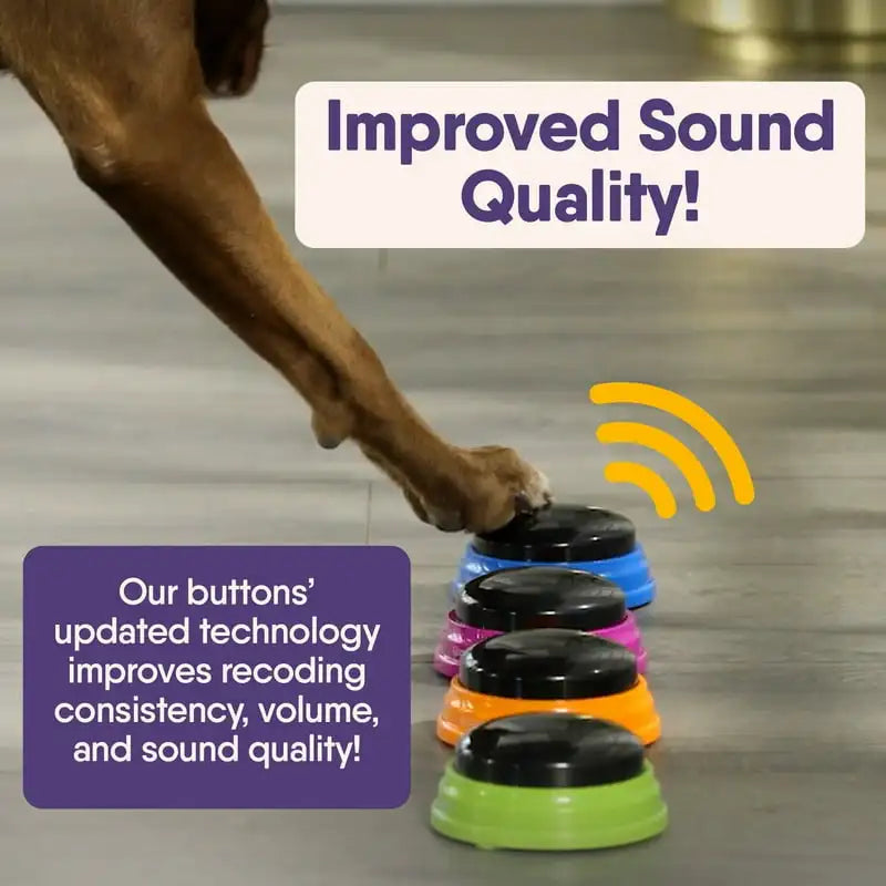 4 Recordable Buttons Pet Starter Set