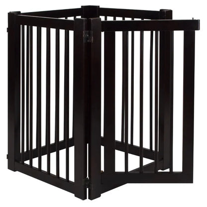 American Hardwood Espresso Pet Gate