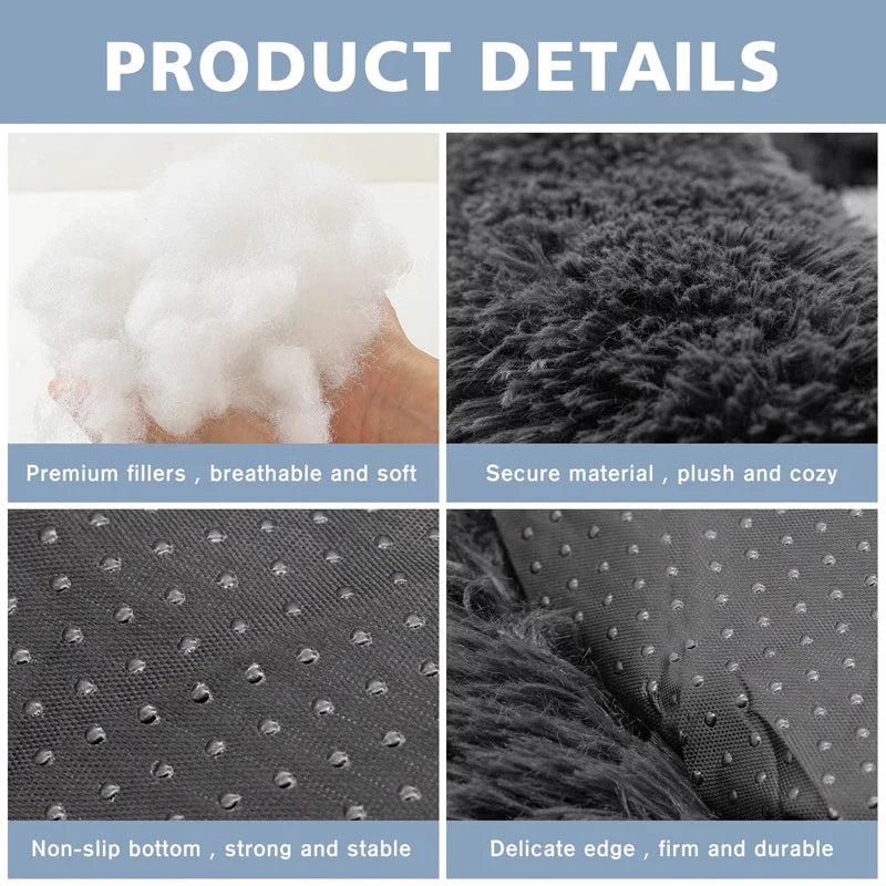 Anti Anxiety Fluffy Plush Dog Bed