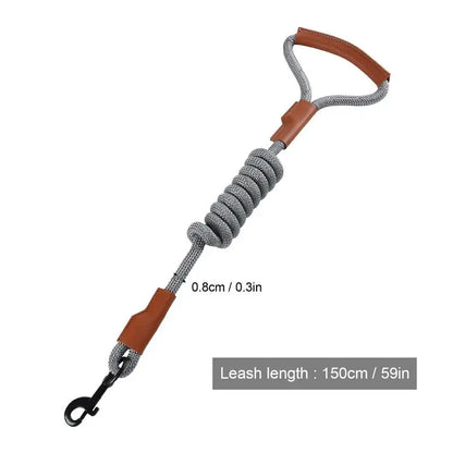 Heavy Duty Leather Dog Training Lead