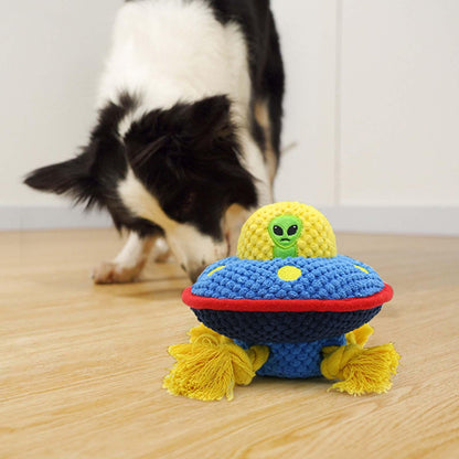 Squeaky Tough UFO Dog Toys