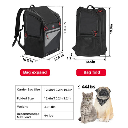 44L Capacity Motorcycle Pet Carrier