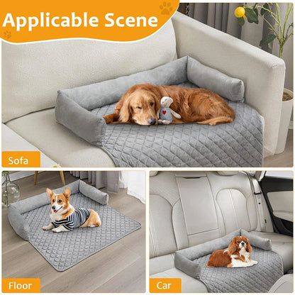 Comfortable Dog Bed Cushion With Pillows