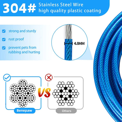 Steel Wire Heavy Duty Dog Tie Out Cable