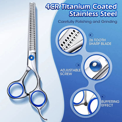 5 In 1 Professional Dog Grooming Scissors Kit