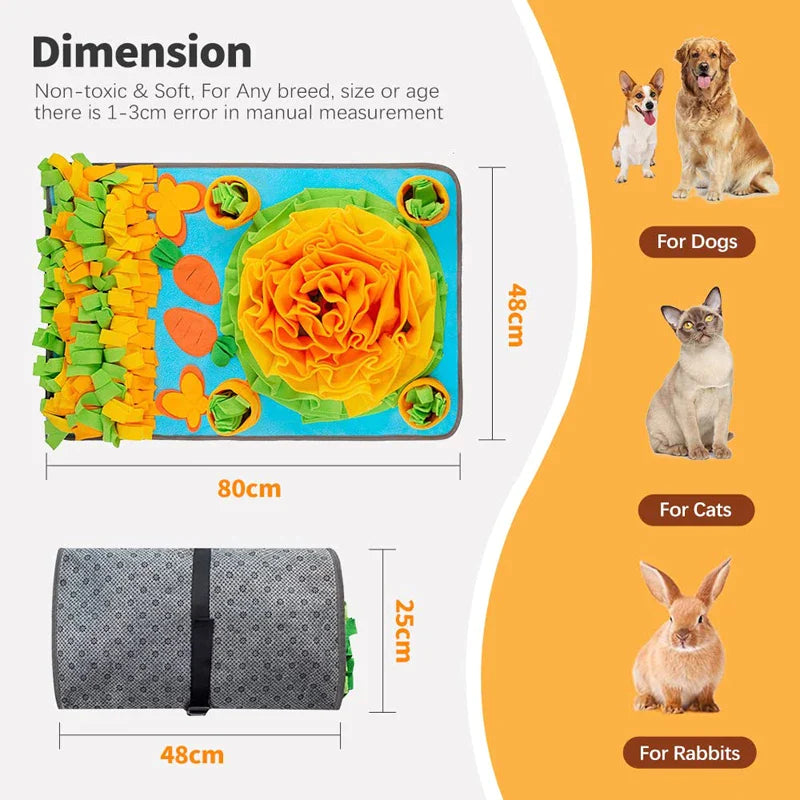 4 Petals Durable Dog Snuffle Mats