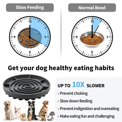 Raised Ridges Soft Silicone Dog Bowl