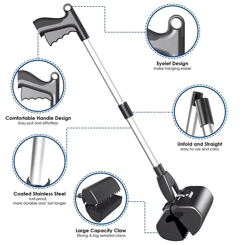80cm Long Dog Poop Scooper