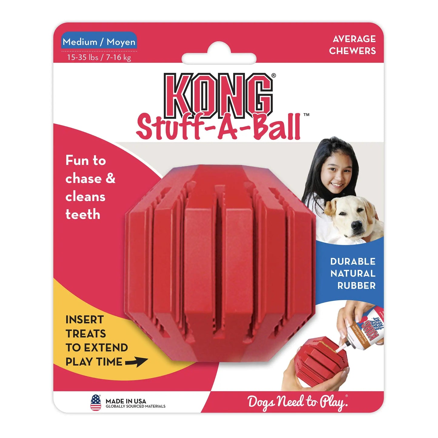 Stuff-A-Ball Durable Rubber Toy