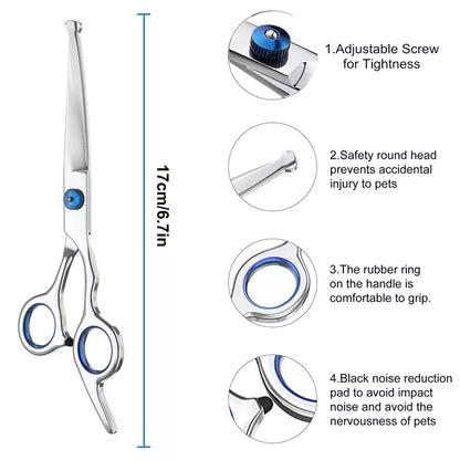 Professional Dog Curved Grooming Shears