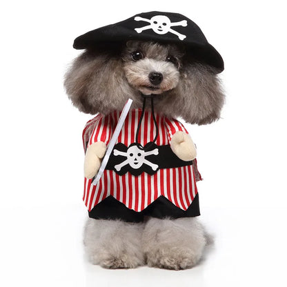 Funny Pirate Dog Costume