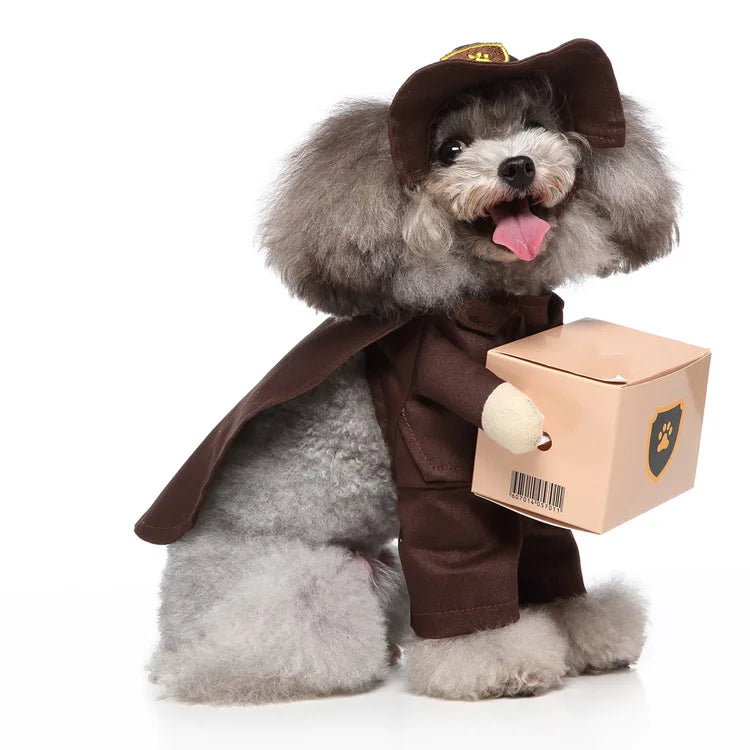 Funny Dispatch Rider Dog Costume