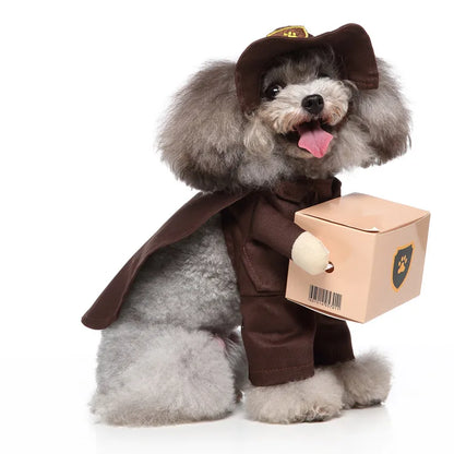 Funny Dispatch Rider Dog Costume