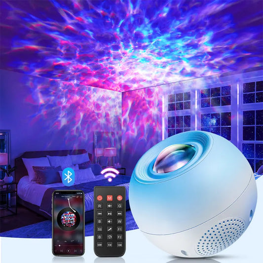 Water Ripples Galaxy Light Projector