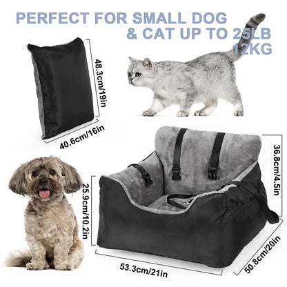 Luxury Soft Small Dog Car Seat Booster