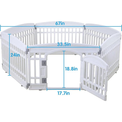 6 Panels Heavy Duty Dog Playpen