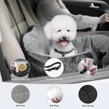Luxury Soft Small Dog Car Seat Booster