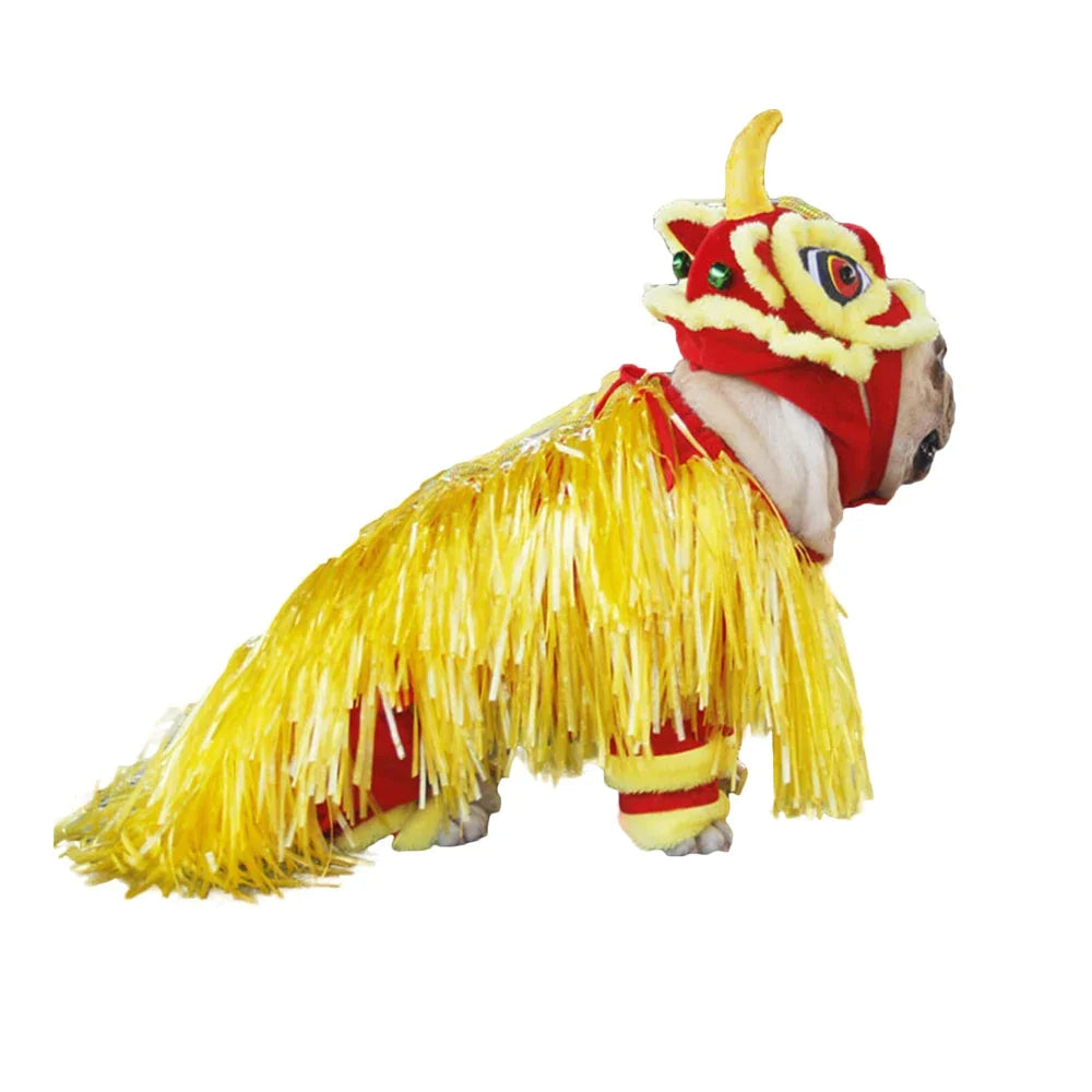 Four Legged Lion Dance Dog Costume