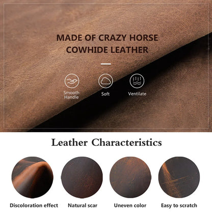 Genuine Leather Dog AirTag Collar