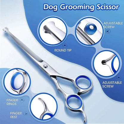 5 In 1 Professional Dog Grooming Scissors Kit