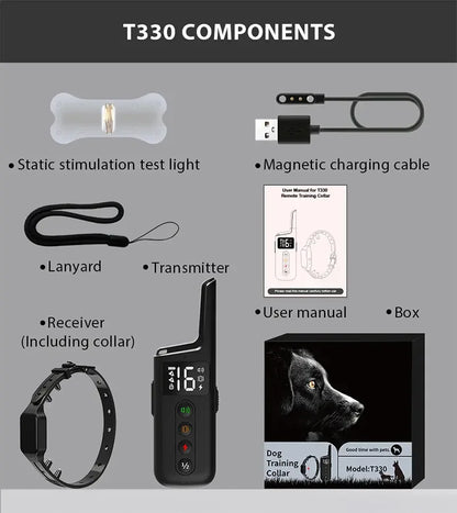 3 Training Modes Beep Vibration Dog Training Collar