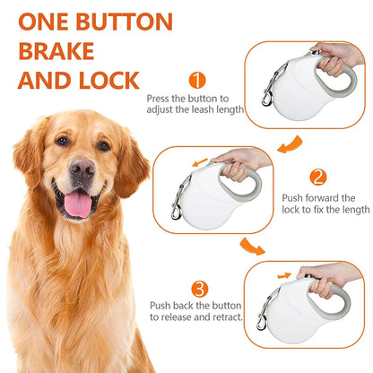 26ft Heavy Duty Retractable Dog Lead