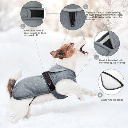 Cold Weather Dog Warm Fleece Jacket
