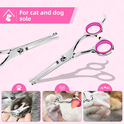Stainless Steel Safe Dog Grooming Scissors Kit