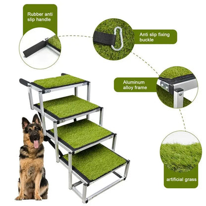 Wide 5-Steps Dog Stairs
