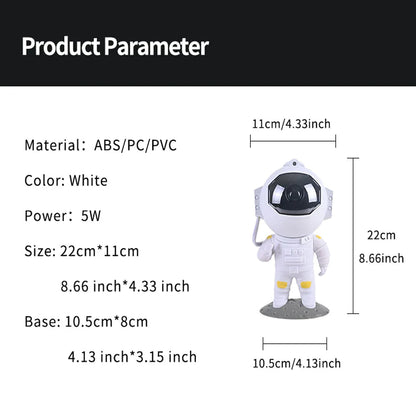 Galaxy Astronaut Star Projector LED Night Light