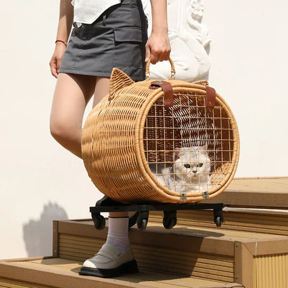 Hand Woven Outdoor Pet Trolley
