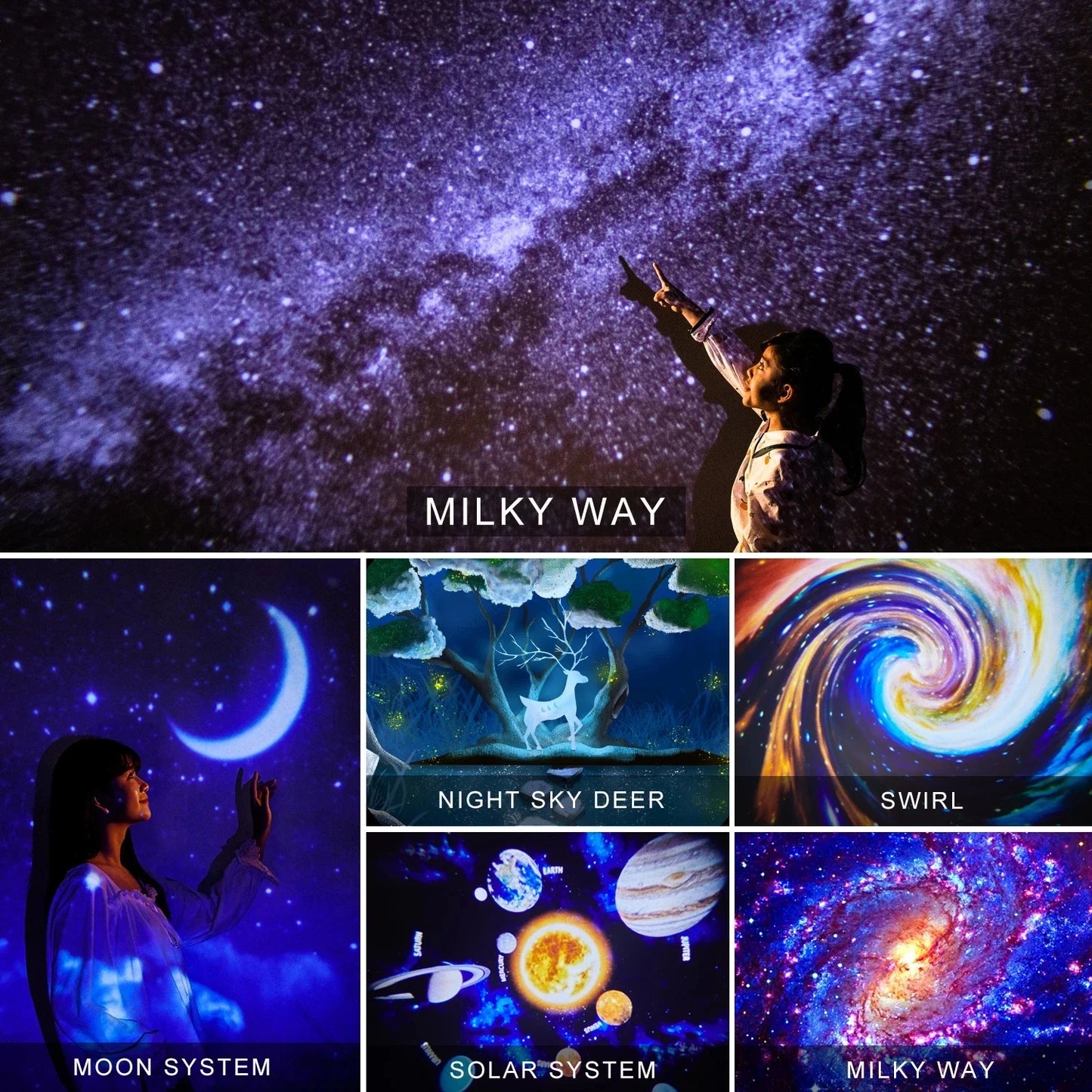 LED Milky Way Planetarium Projector Night Light