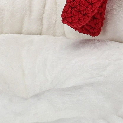 Christmas Snowman Soft Plush Pet Bed