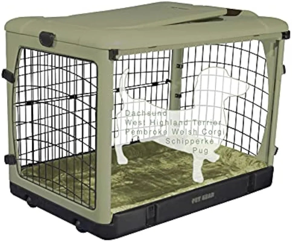 4 Door Dog Steel Crate