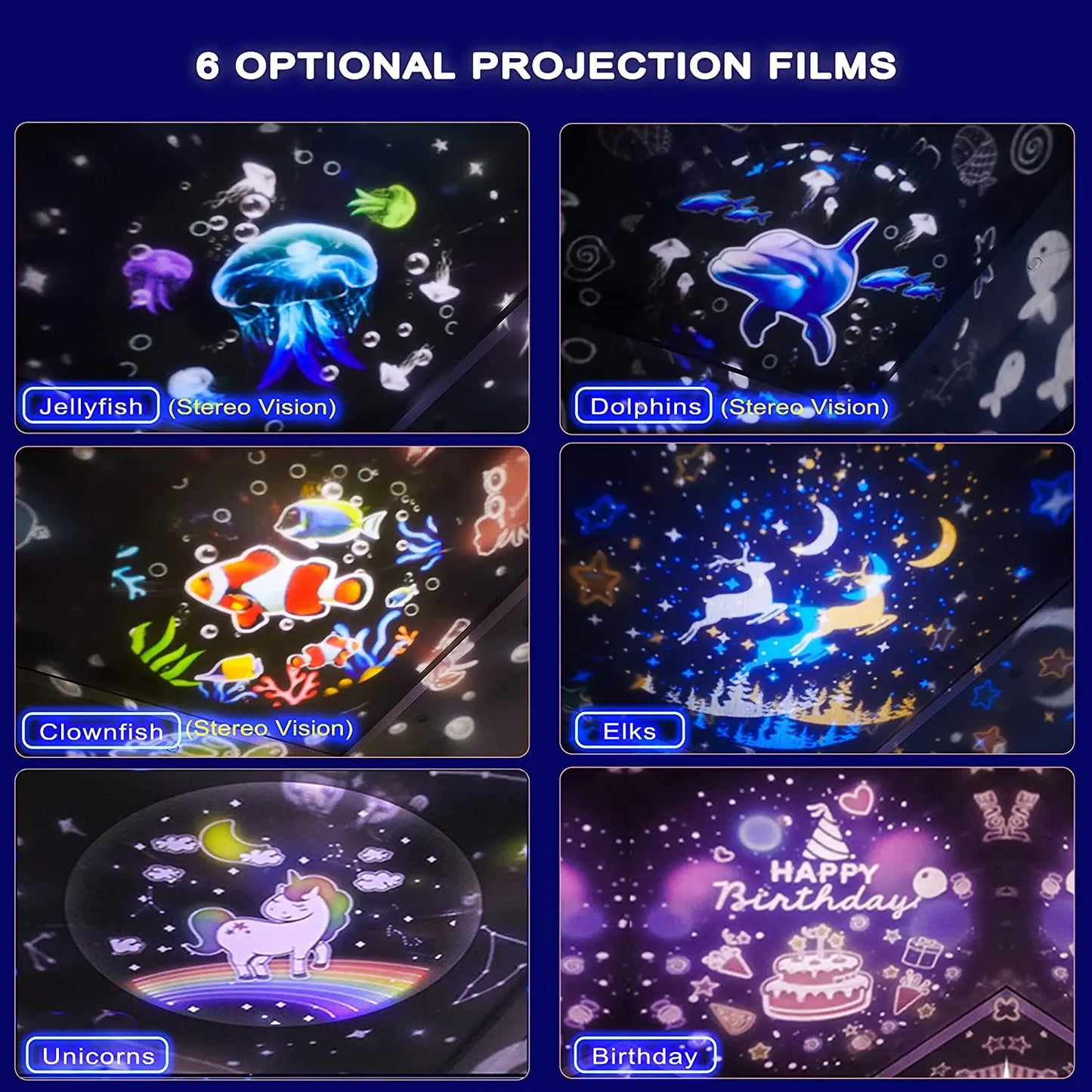 Ocean Rotate 3D Music Night Lamp