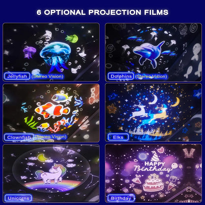 Ocean Rotate 3D Music Night Lamp