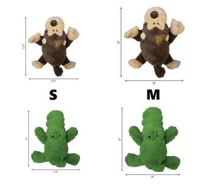 Cozie The Alligator & Funny Monkey Dog Toy